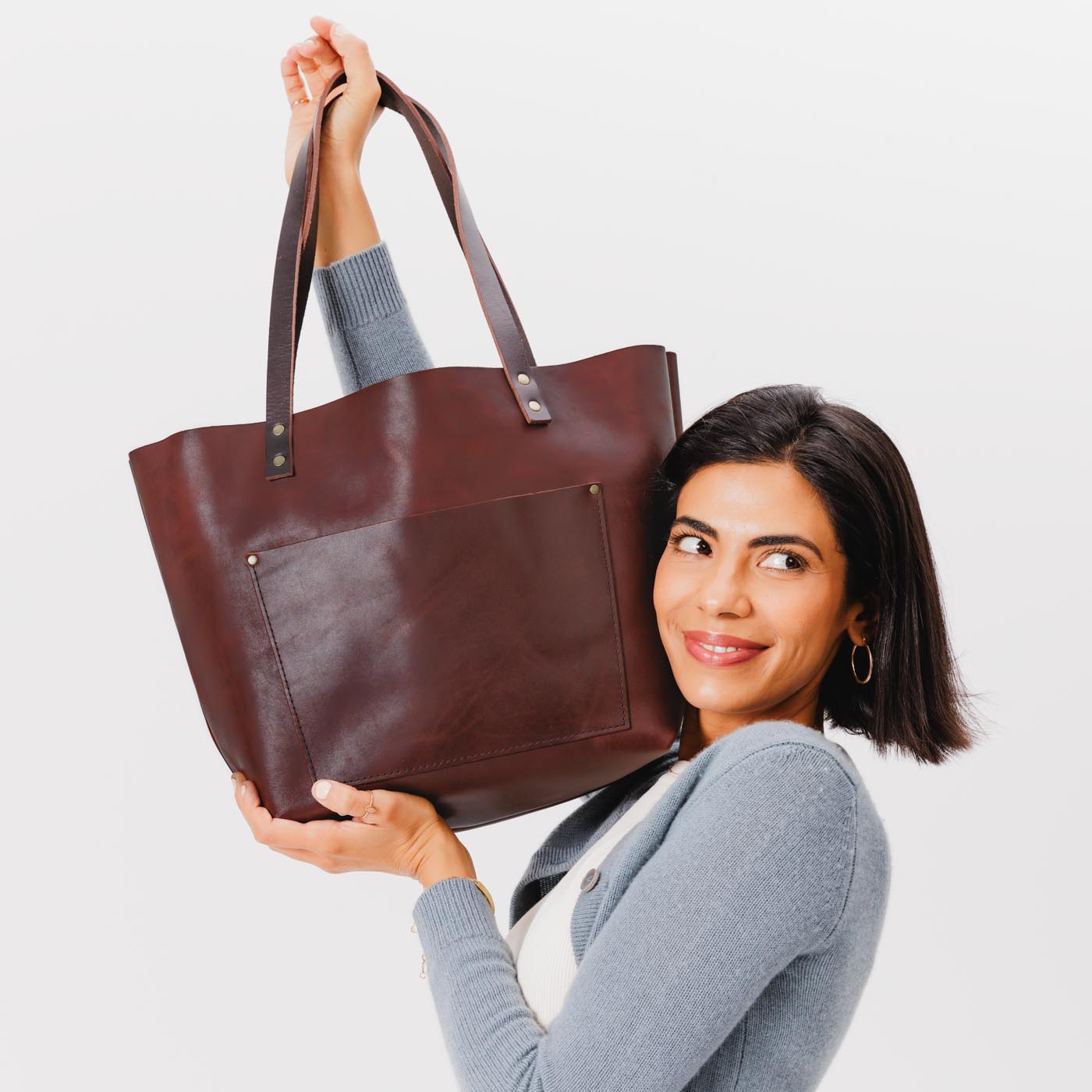 'Almost Perfect' Leather Tote Bag - Image 67