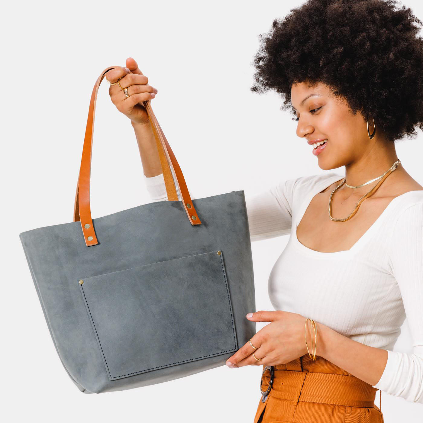 'Almost Perfect' Leather Tote Bag - Image 76