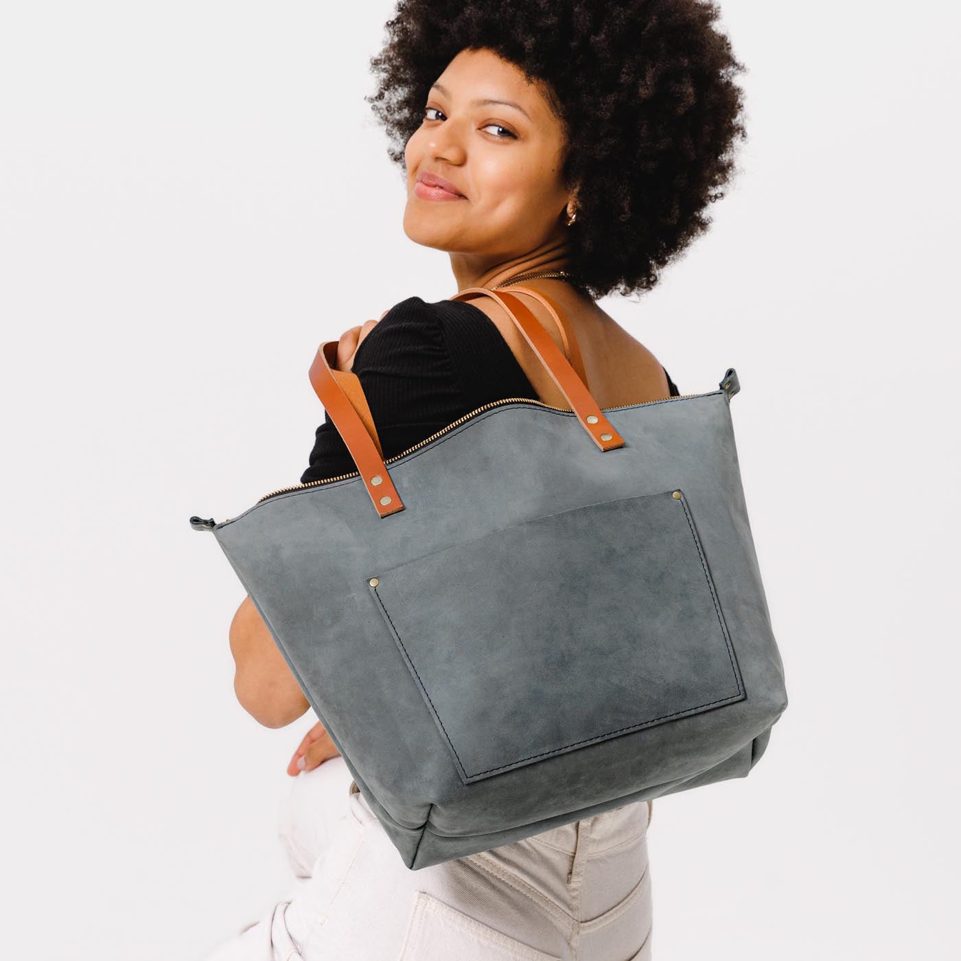 'Almost Perfect' Leather Tote Bag - Image 182