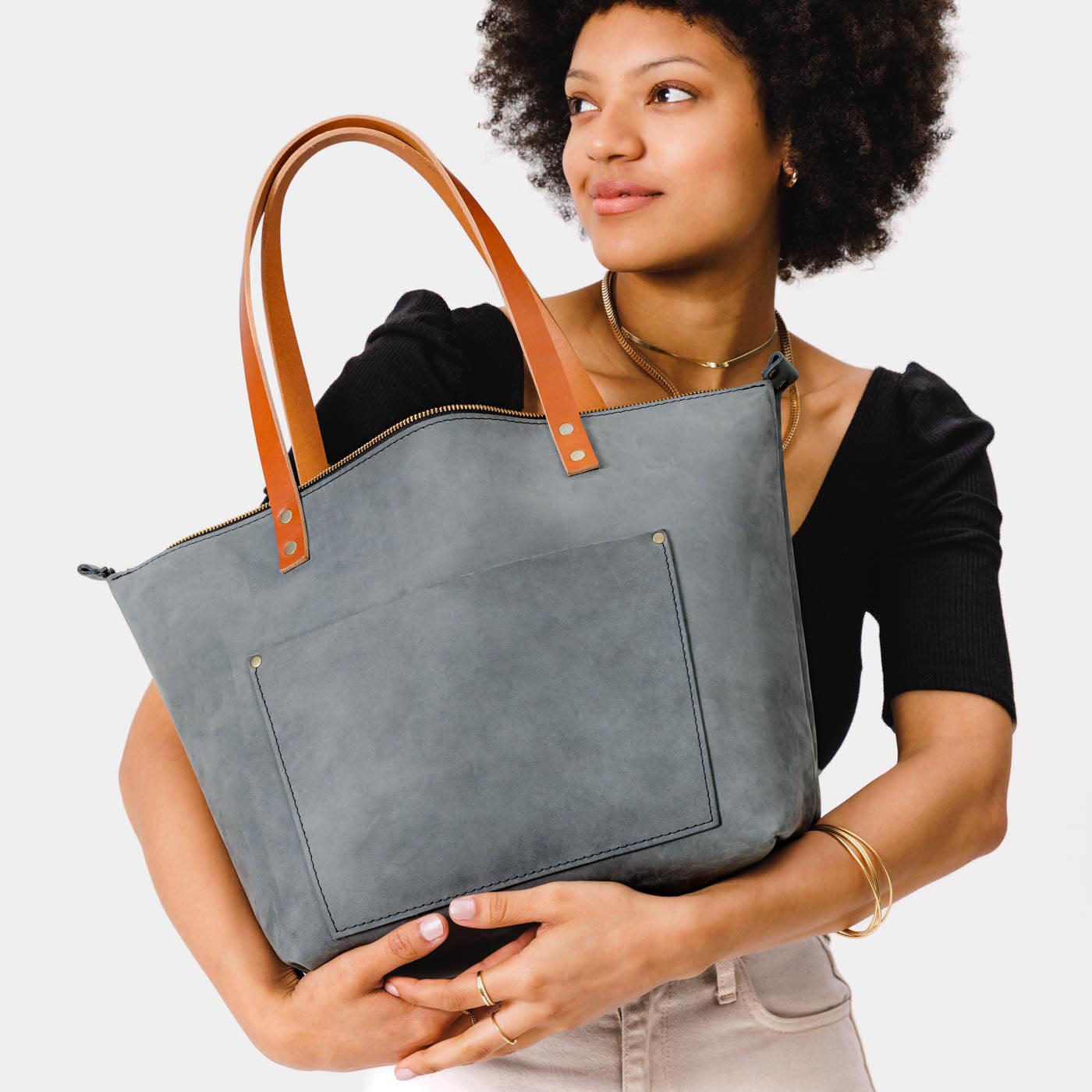 'Almost Perfect' Leather Tote Bag - Image 181